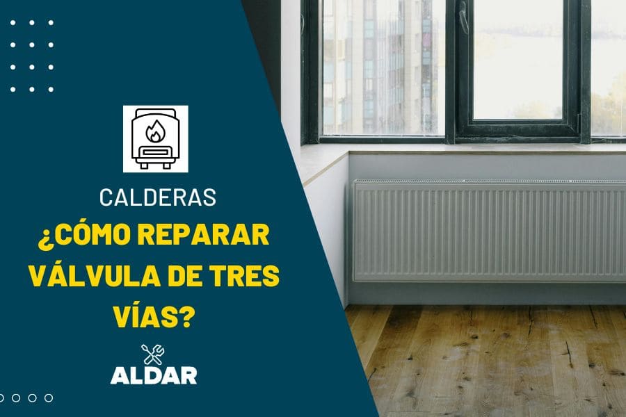 ¿Cómo reparar la válvula de tres vias en una caldera de gas?